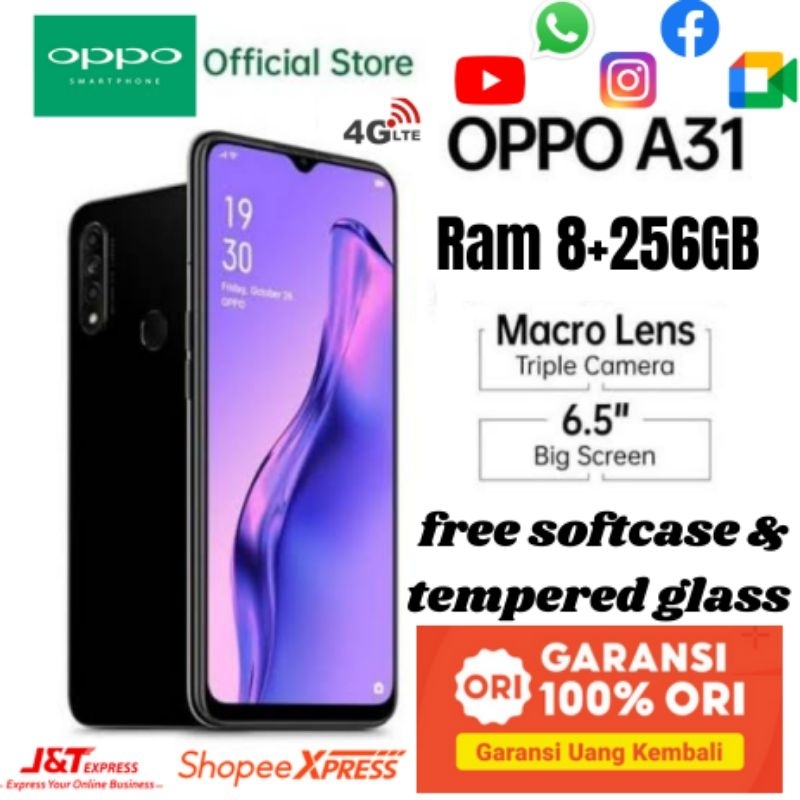 oppo a31 ram 8 /256 GB 4G LTE Garansi 1 Tahun