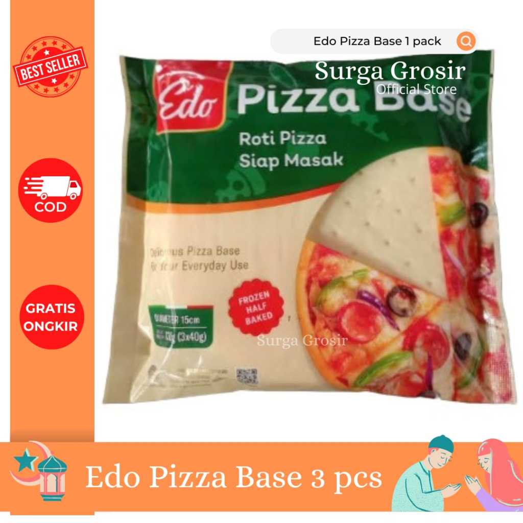 

Edo Pizza Base 1 pack isi 3 pcs 120gr Original!!!! Expired Terbaru