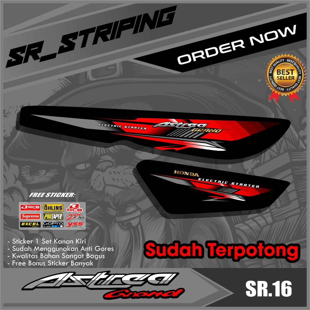 STRIPING ASTREA GRAND / STRIPING LEGENDA / STRIPING IMPRESSA / STIKER GRAND BULUS / CLASSIC SR.16