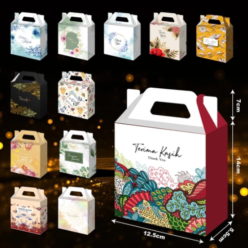 

PAPER BOX KADO UCAPAN TERIMA KASIH THANK YOU / Kotak Hadiah NIKAH | PAPER BAG Kotak Pernikahan | Kotak Pernak-pernik | Kotak Kahwin | Kotak Hadiah | Kotak KADO MOTIF Bunga / KOTAK KADO