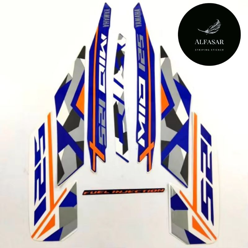 STICKER Striping YAMAHA MIO M3 125 2016 Biru