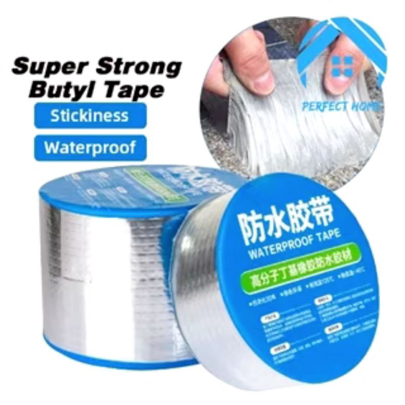Lem alumunium 5 METER lakban alumunium anti bocor lem anti panas lakban kuat elastis