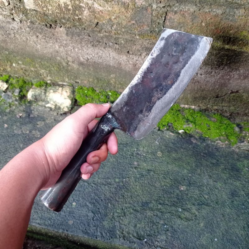Pisau Cacah Daging Baja Per Ori/Pisau Kupas Ketela/Pisau Cacah Tulang Sapi/Pisau Dapur baja per