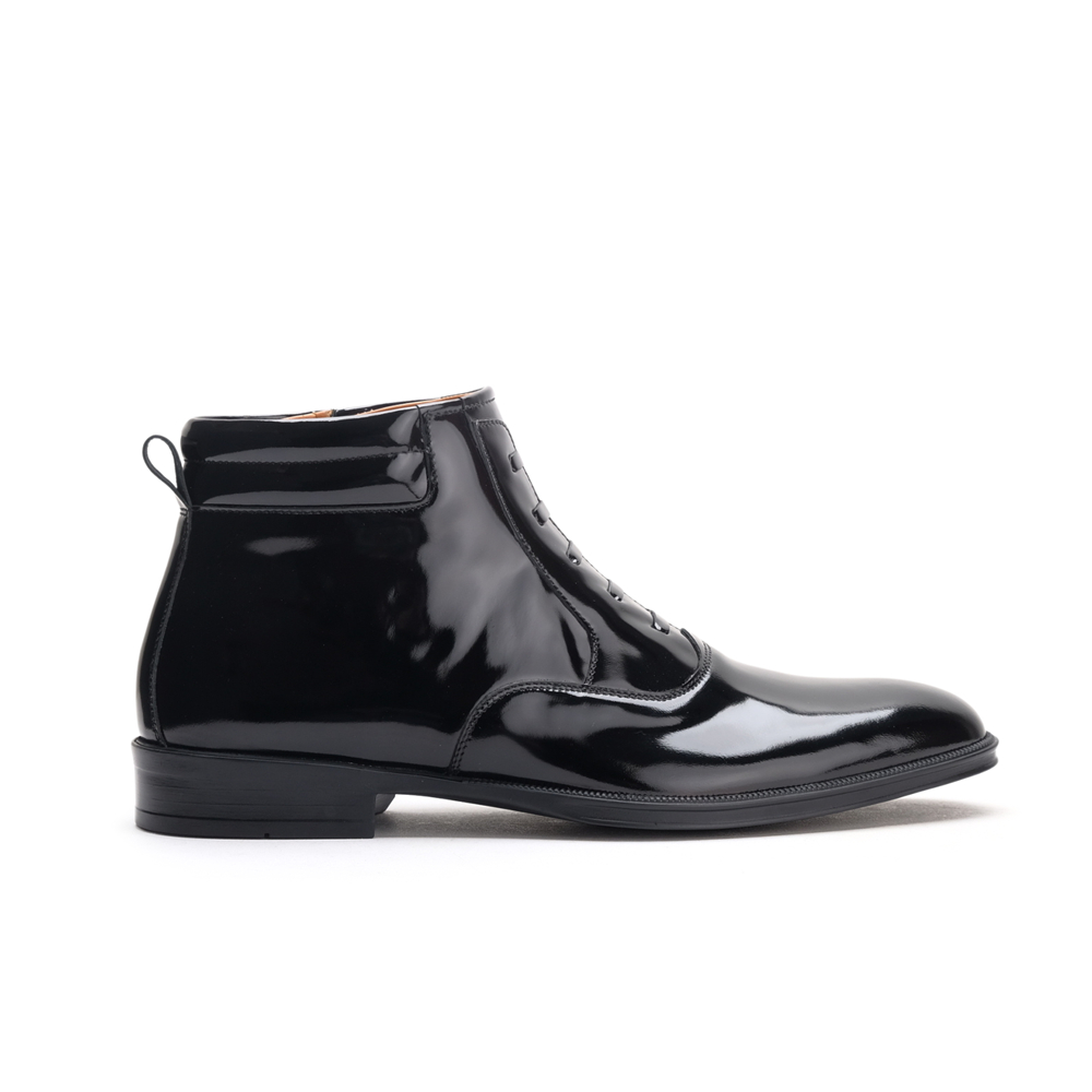 Gerrard Black - Oxford Zip Chukka Boots Sepatu Dinas Harian TNI POLRI PNS DAMKAR AVSEC PDH PDL Weddi