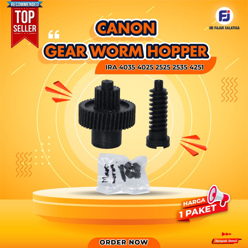 GEAR WORM  HOPPER CANON iR ADVANCE  4025 4251 SERIES