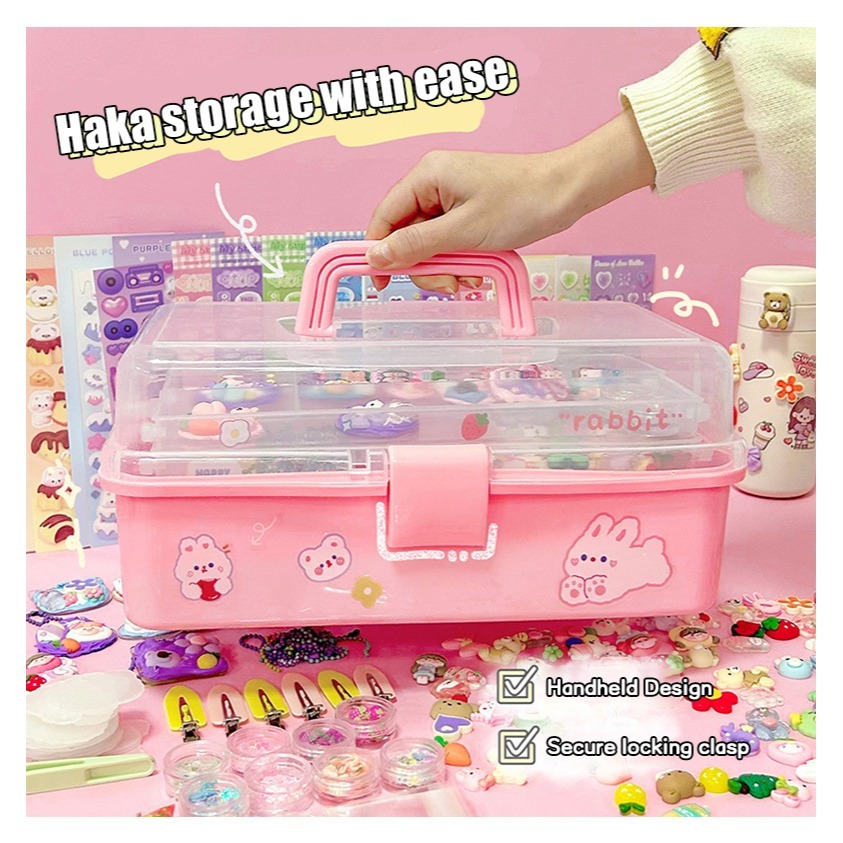 

MilL 885pcs DIY Gantungan Kunci Akrilik Set DIY Keychain Set Kartu Stiker luca Kotak Guka Cream Gum