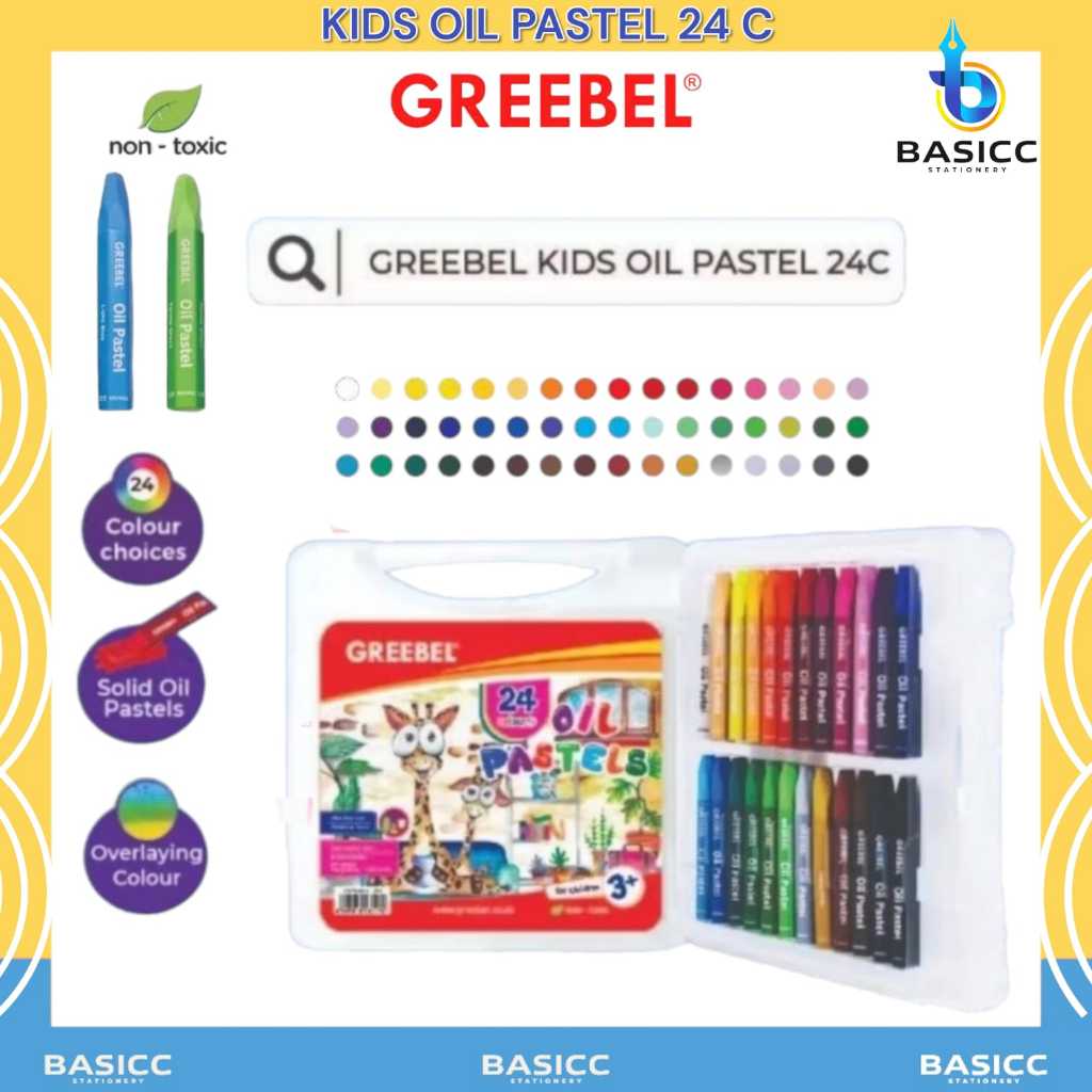 

Greebel Parko Crayon Oil Pastel PP - 36 C / Krayon | @1Set=36 Warna