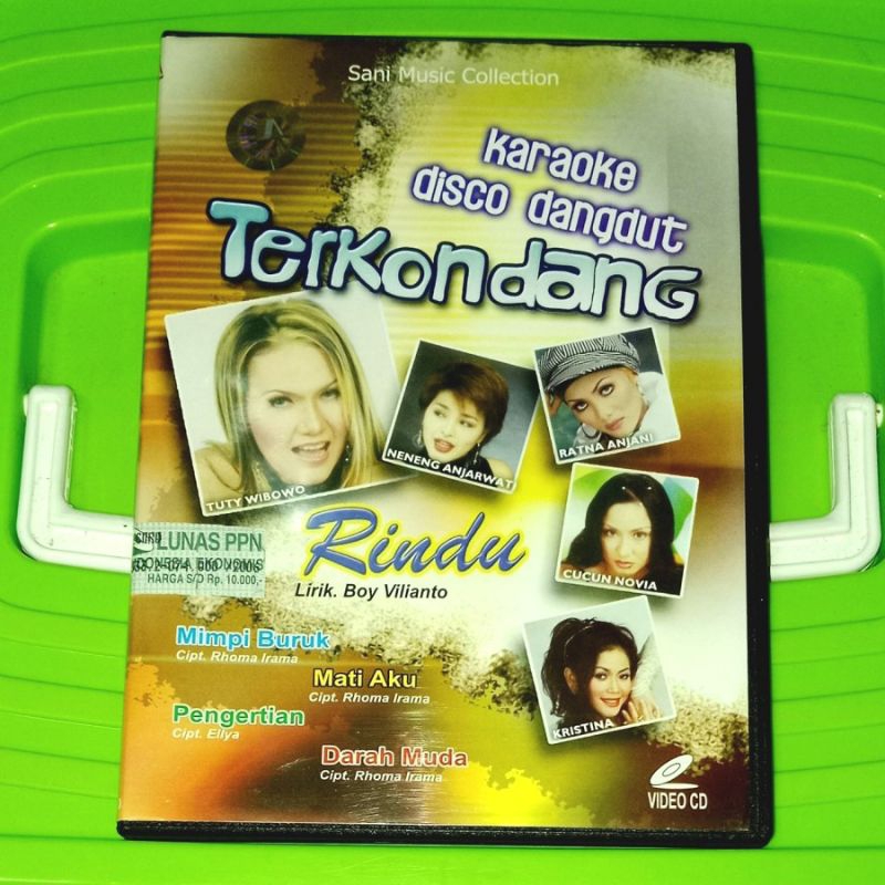 VCD Karaoke Disco Dangdut Terkondang Tuty Wibowo Neneng Anjarwati Cucun Novia Ratna Anjani Kristina 