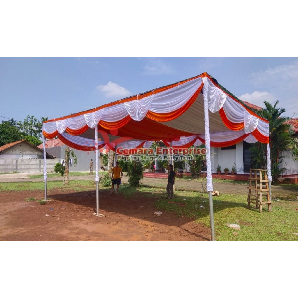 jual tenda pesta ukuran 4m x 8m paket lengkap