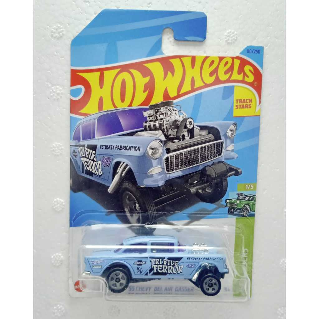 Hot Wheels Reguler 55 Chevy Bel Air Gasser Tri Five Terror