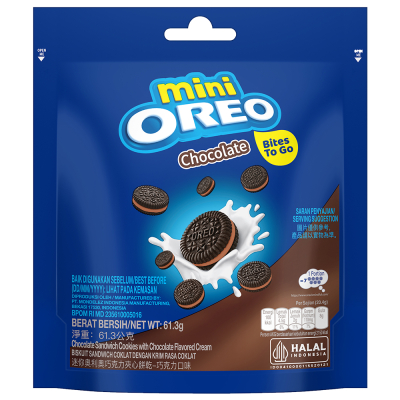 

MINI OREO Chocolate Bites To Go 61.3gr / Mini Biskuit Krim Cokelat