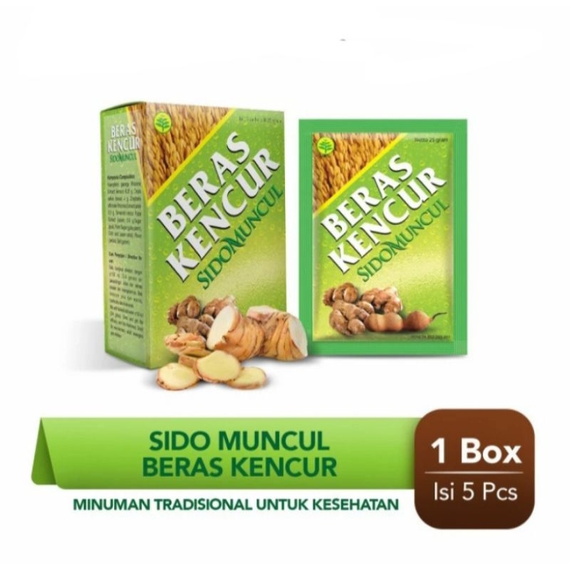 

Jamu Instan Beras Kencur Sido Muncul Isi 5 Sachet Herbal