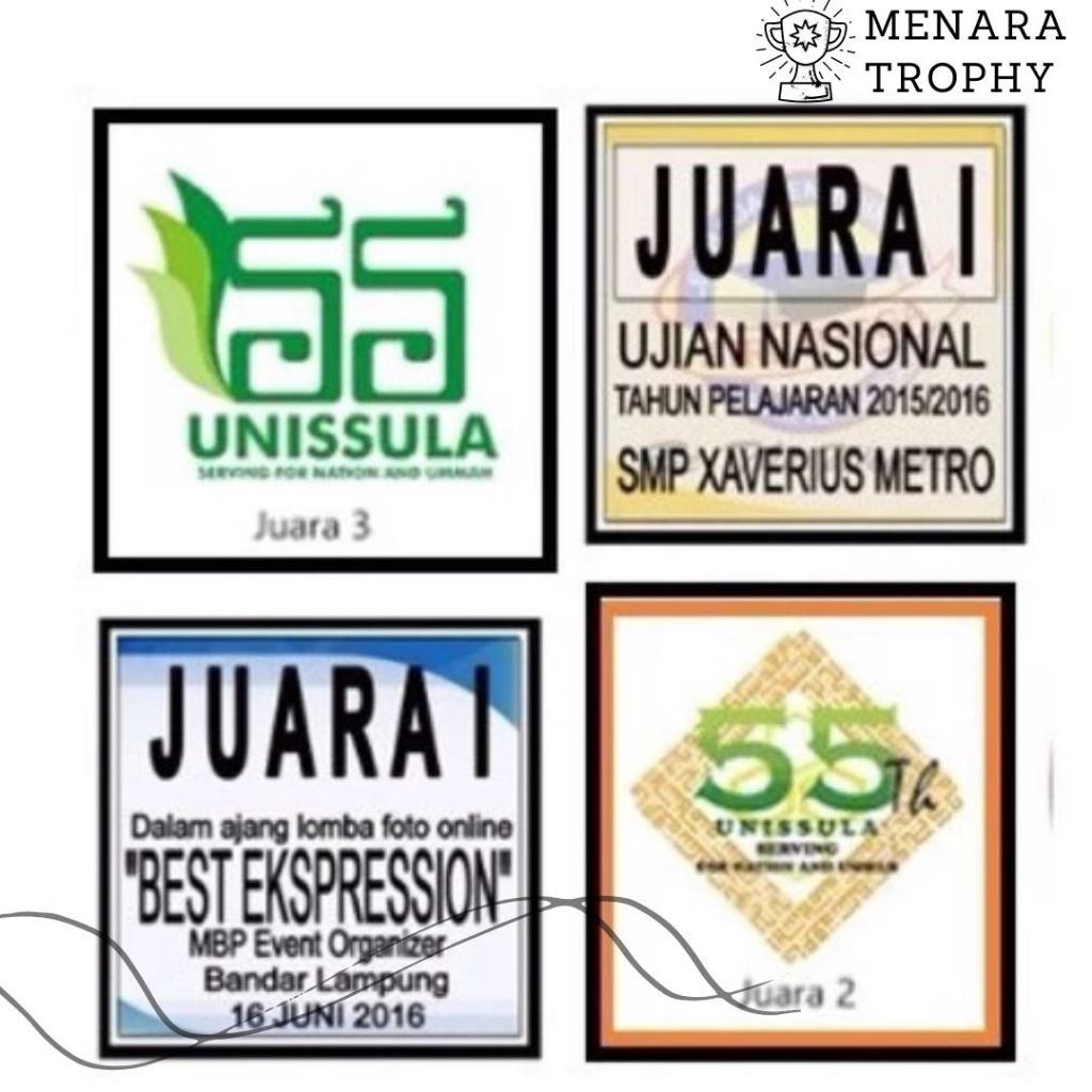 Stiker Piala - Tulisan Piala - Plakat Piala - Jual tulisan piala - Jual stiker piala - Jasa Design P