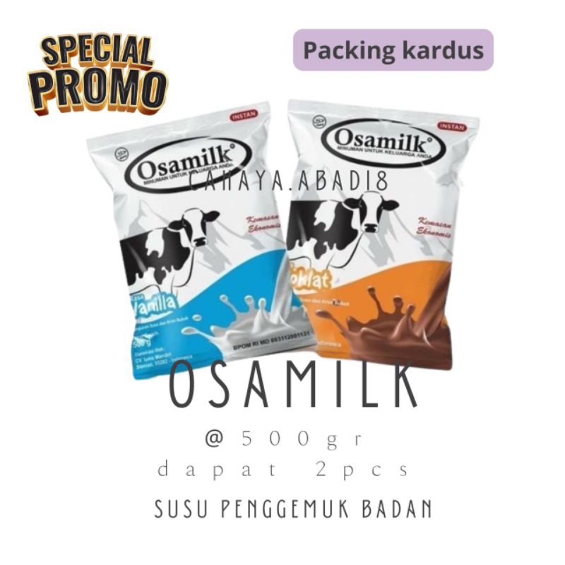 

( Promo ) - Dapat 2 @500gr susu osamilk penggemuk badan