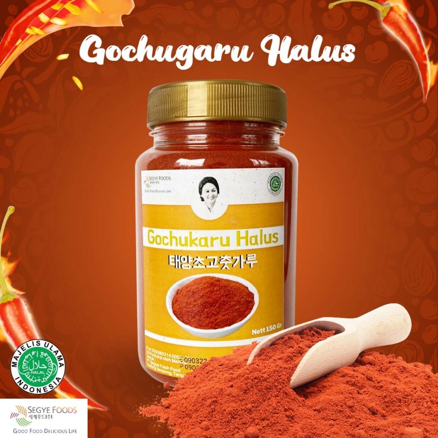 

SEGYE FOODS Bumbu Gochugaru Halus | Bubuk Cabe Halus | Chili Powder Halus Bumbu Ala Korea Halal 150g