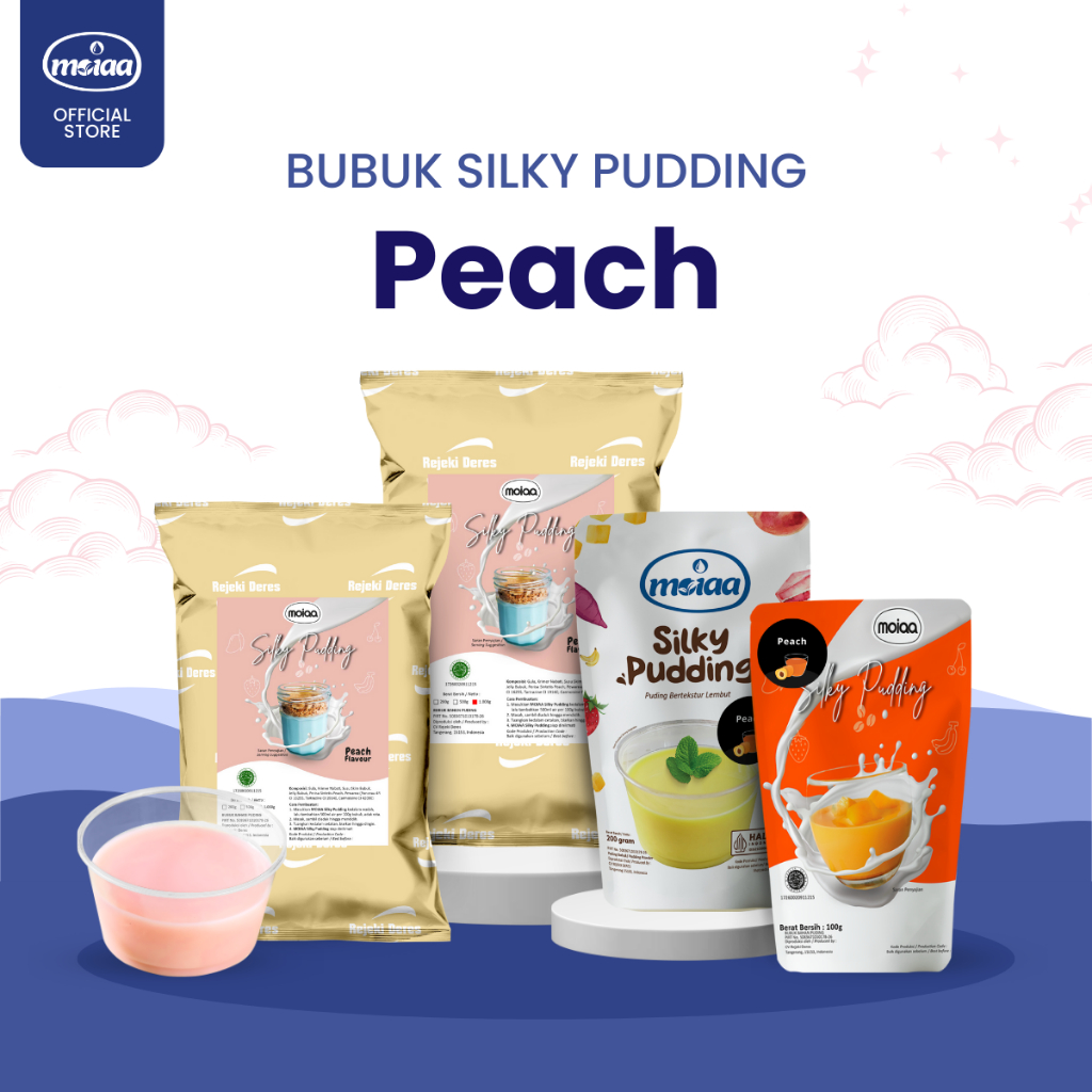 

MOIAA - Silki Puding MOIAA Peach / Puding Buah Peach / Puding Powder / Bubuk Instant