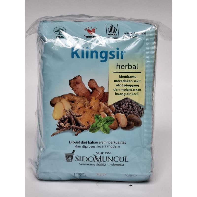 

Jamu Klingsir sido muncul kemasan pack isi 10sachet