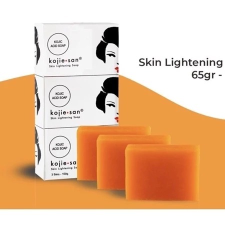 HEMAT 3 PCS - SABUN KOJIE SAN Kojic Acid Soap KOJIE-SAN 65 GRAM Skin Lightening BPOM/ Paquito Lighte