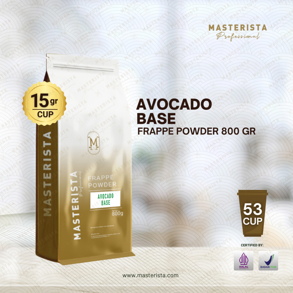 

Bubuk Minuman Masterista Avocado 800gr / Bubuk Minuman Rasa Alpukat / Bubuk Avocado Frappe