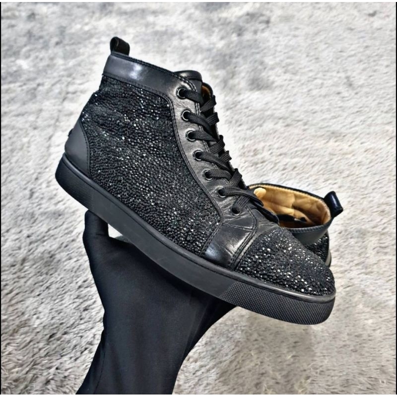 Louboutin Swarovski High Sneakers