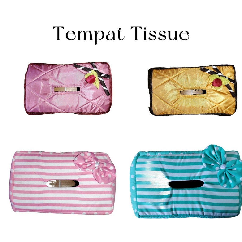 Tempat Tissue Kain/Cover Tempat Tissue Cantik Motif