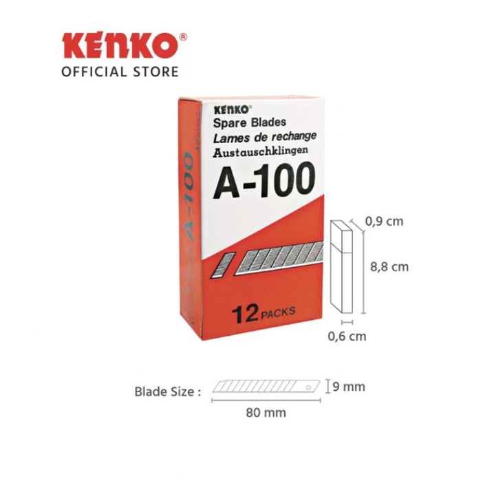 

[1 Tube] Isi Cutter Kenko A-100 / Isi Pemotong Kertas / Refill Pisau Cutter Kenko A-100