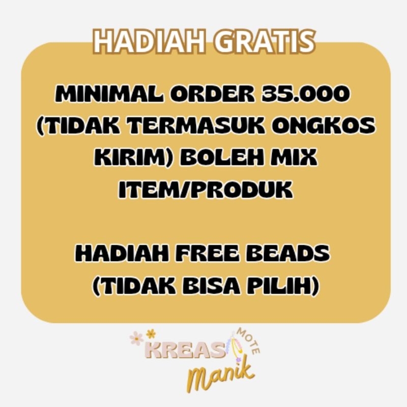 

(NOT FOR SALE) HADIAH GRATIS MINIMAL ORDER 35.000