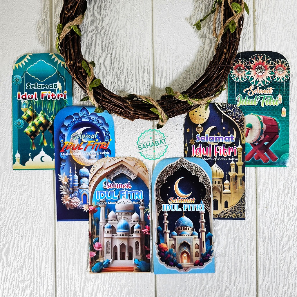 

10PCS AMPLOP/ANGPAU LEBARAN IDULFITRI MOTIF MASJID HK MEDIUM TERBARU/ AMPLOP HARI RAYA AMPLOP MURAH