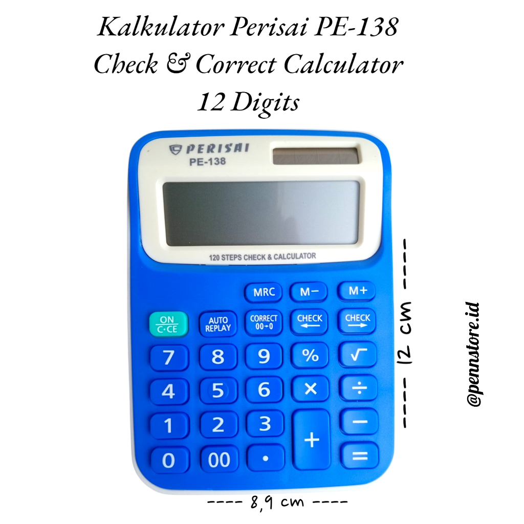 

(pcs) Kalkulator Perisai PE-138 - Kalkulator Dagang Murah Praktis dan Lucu - Stationery