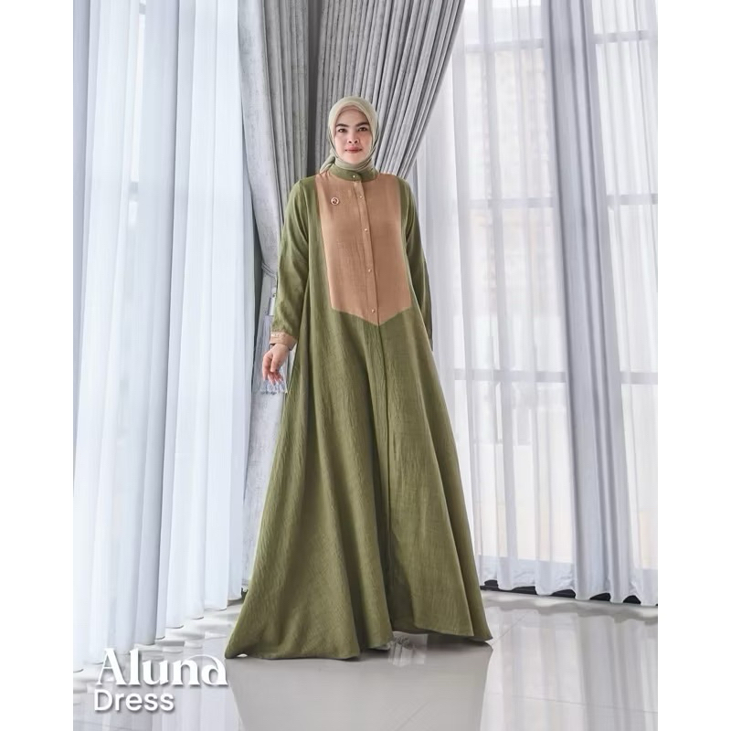 [ NEW ] ALUNA DRESS MAREVI ORIGINAL FREE HIJAB PARIS MAREVI
