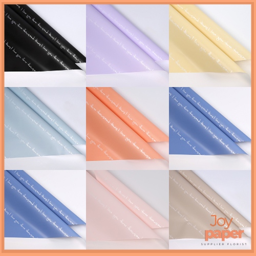 

Kertas buket bunga glossy solid flower wrapping paper KB6004