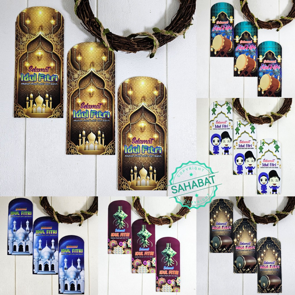 

10PCS AMPLOP ANGPAU LEBARAN IDUL FITRI MOTIF HK MASJID BESAR / AMPLOP HARI RAYA AMPLOP THR MURAH