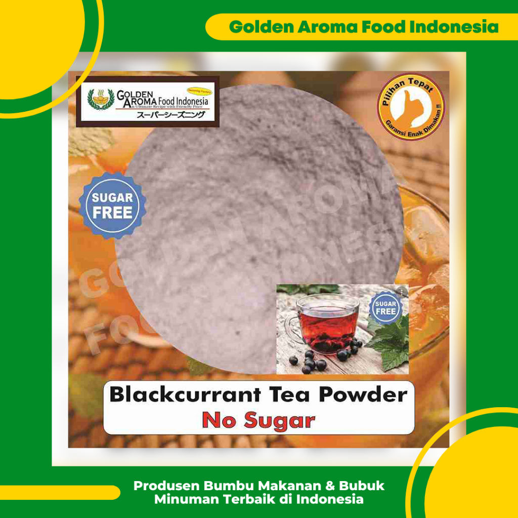 

Bubuk Blackcurrant Tea Tanpa Gula 1 Kg Serbuk Blackcurrent Tea Powder Minuman Teh Non Sugar No 1Kg Black Currant Current Tea Kiloan Enak Murah Benefits Halal Aman Terbaik di Indonesia GAFI Bukan Nestle Dilmah Redoxon Khalifa Khalifa Frutea