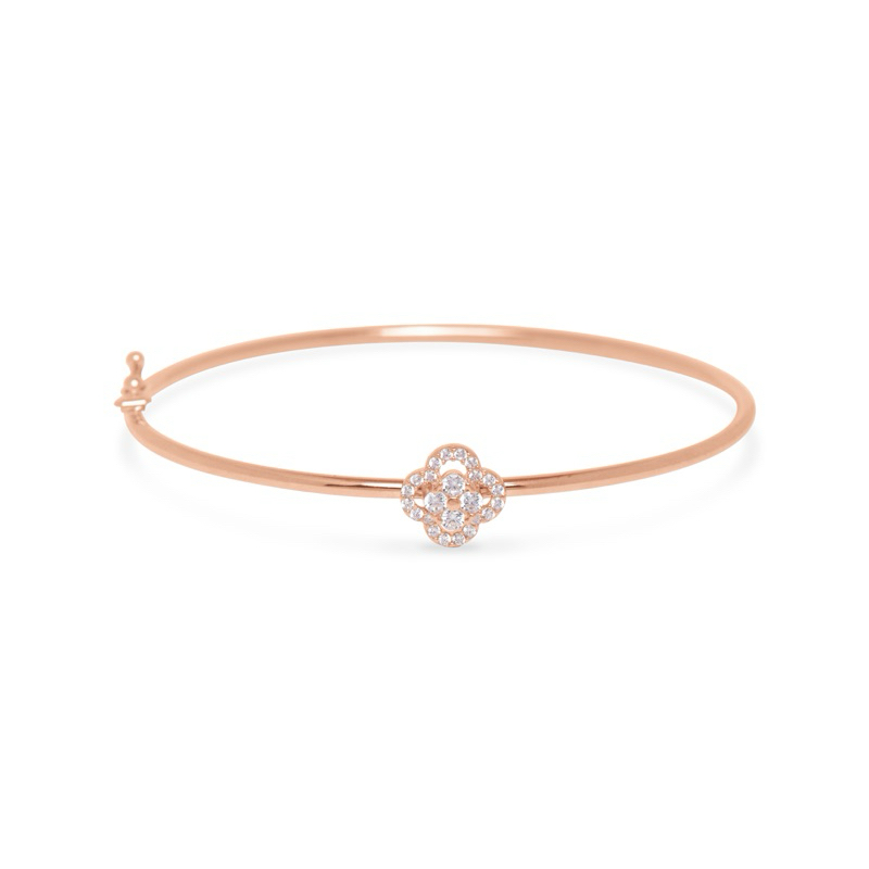 LULAPIN Arnelle Sparkling Clover Bangle 17K