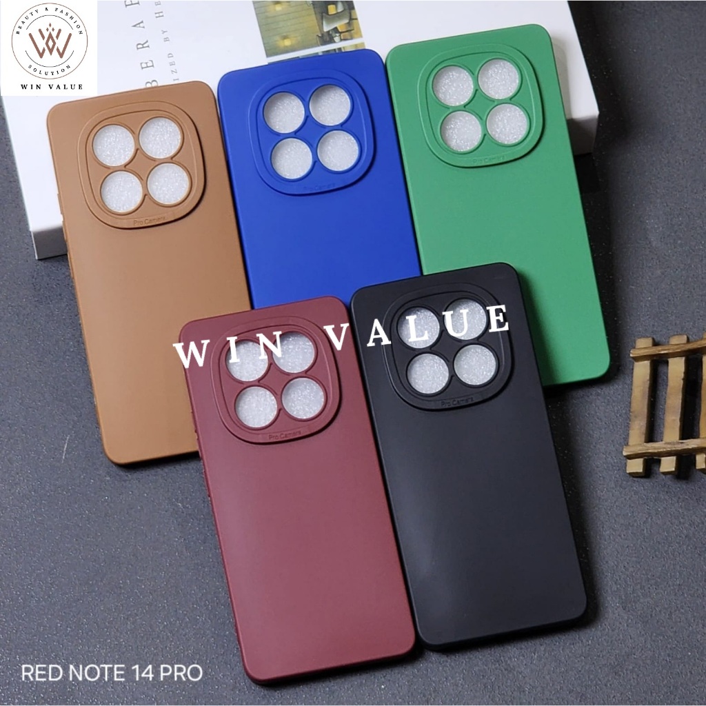 Redmi Note 14 Pro Redmi Note 14 Pro Plus Case Pro Kamera Softcase Black Matte Case Redmi Note 14 Pro