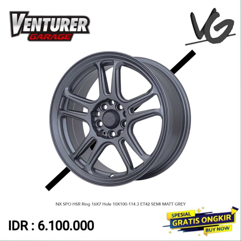 Velg mobil avanza 2024 ertiga grand max sienta murah ring 16 velg hsr wheel nx spo surabaya