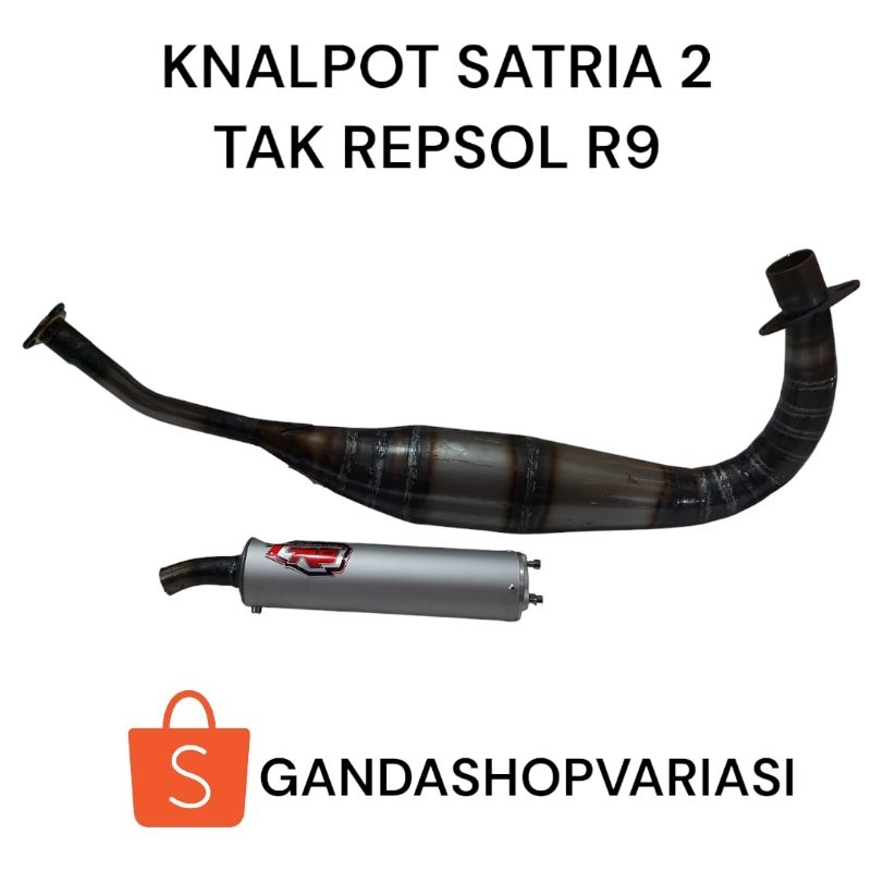 knalpot satria 2 tak model ninja repsol R9