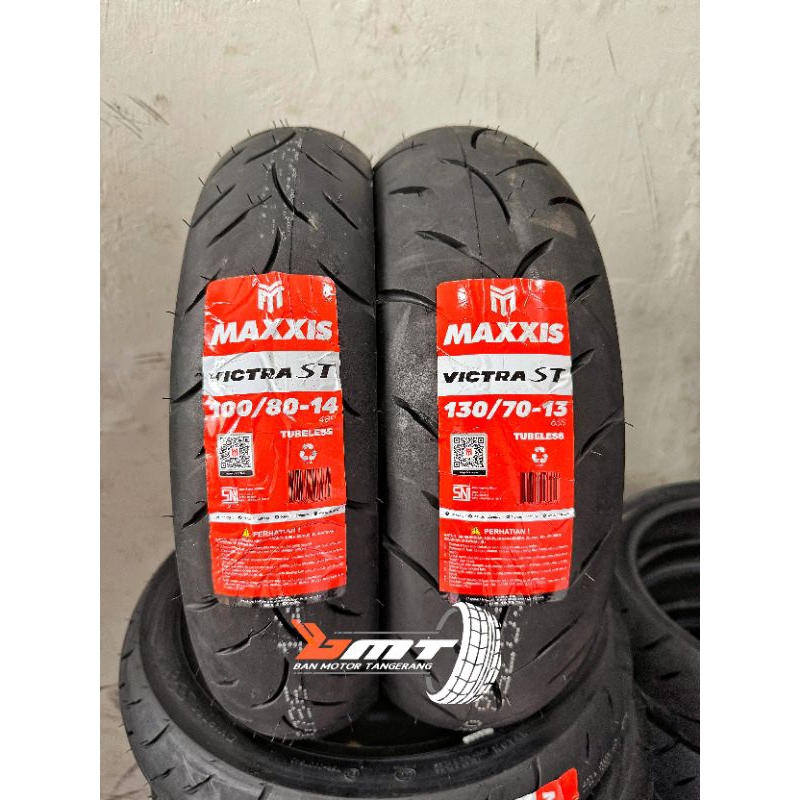 PAKET BAN MAXXIS VICTRA S98 ST UK 100/80-14 & 130/70-13 TUBELEES BAN HONDA ADV , HONDA PCX 160