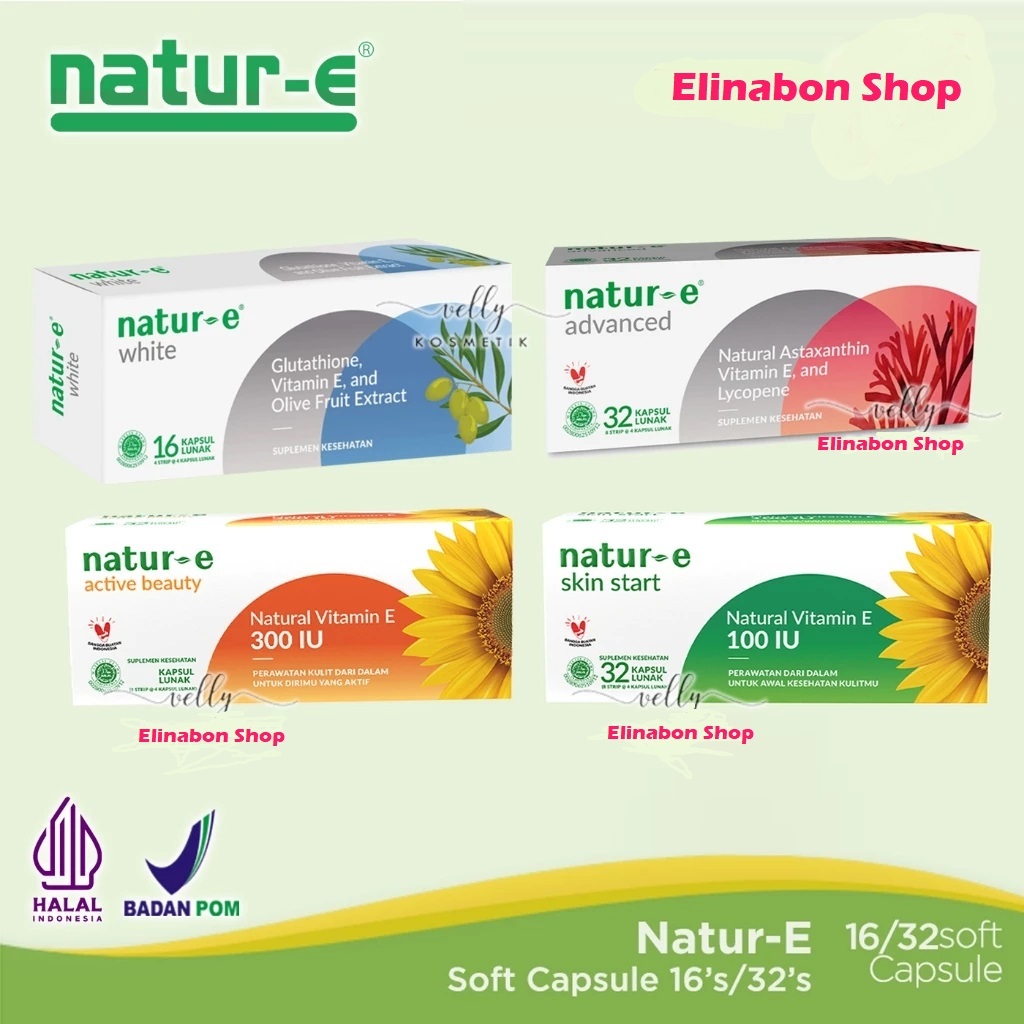 Natur-E Soft capsule 100IU/300IU/Advanced/White isi 16&32