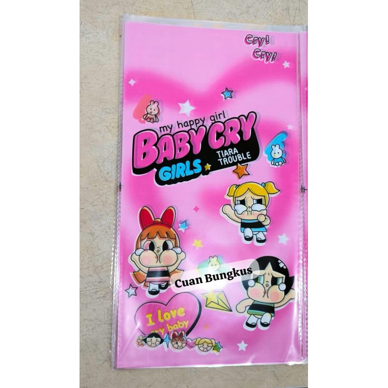 

Plastik Snack Ulang Tahun (ultah) / Plastik Karakter / Plastik OPP BABY CRY 10 pcs