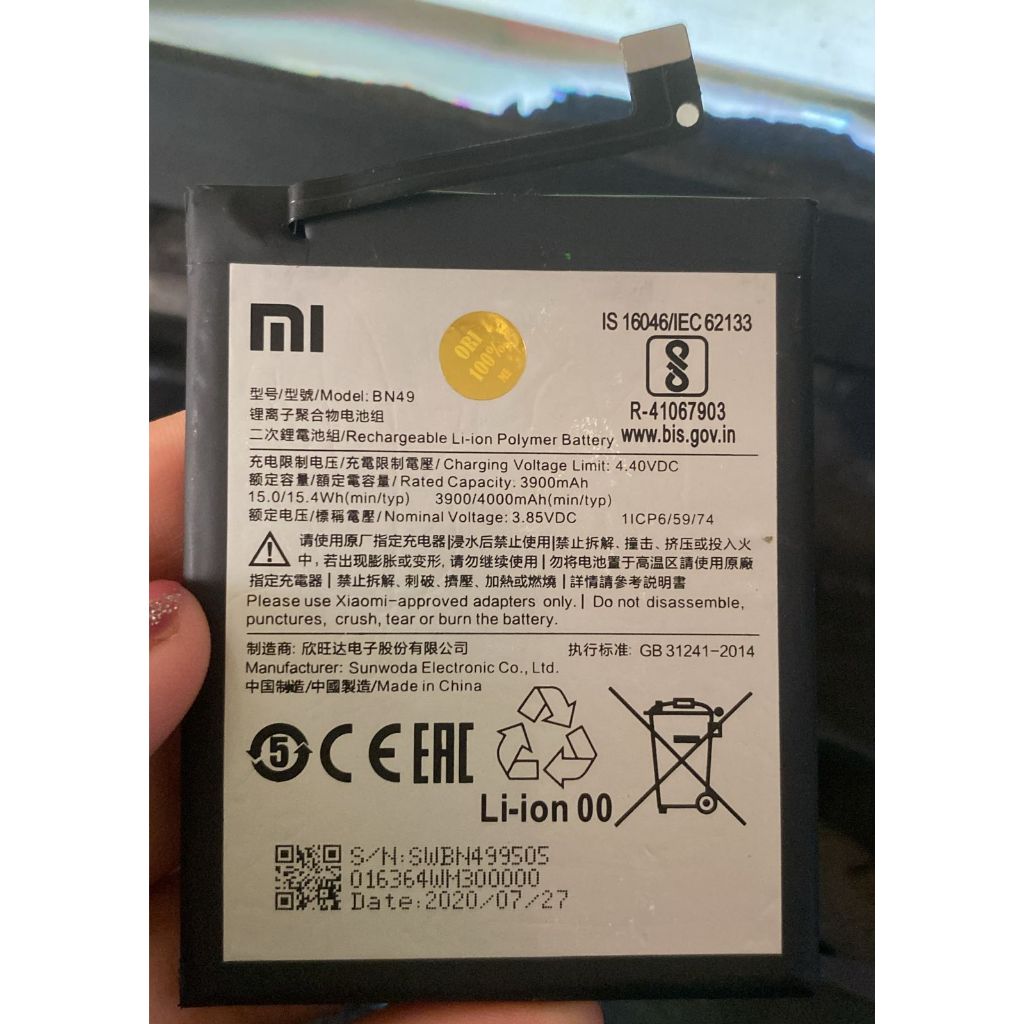 BATREI REDMI 7a BATREI ORIGINAL REDMI 7A BATREI ORIGINAL CABUTAN REDMI 7A