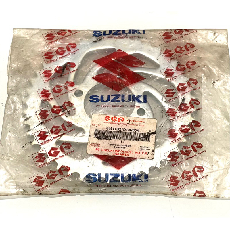 Gear Ger Gir Belakang Suzuki SATRIA F FU 150 OLD 43T 100% ORIGINAL ASLI SGP 64511B21D13N00K.