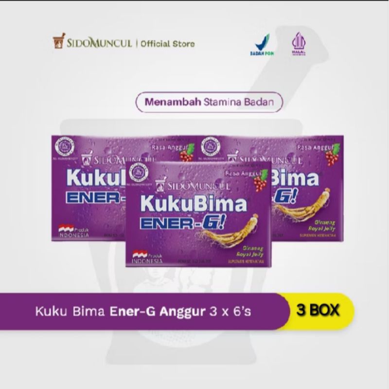 

KUKUBIMA ENER-G 3 BOX ISI 18 SASET RASA ANGGUR