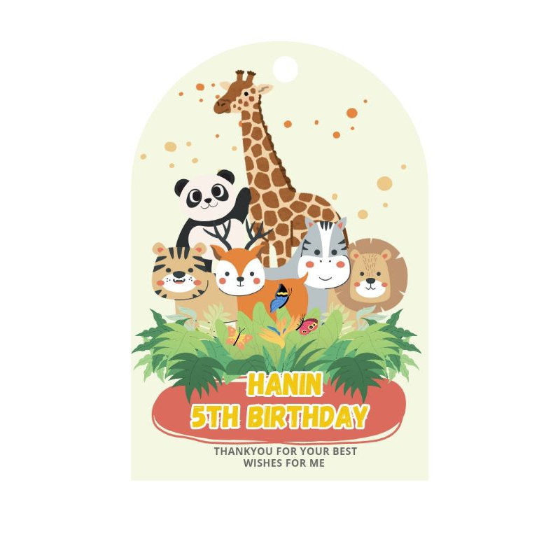 Hang Tag Birthday - Hang Tag Ulang Tahun - Hang Tag Custom