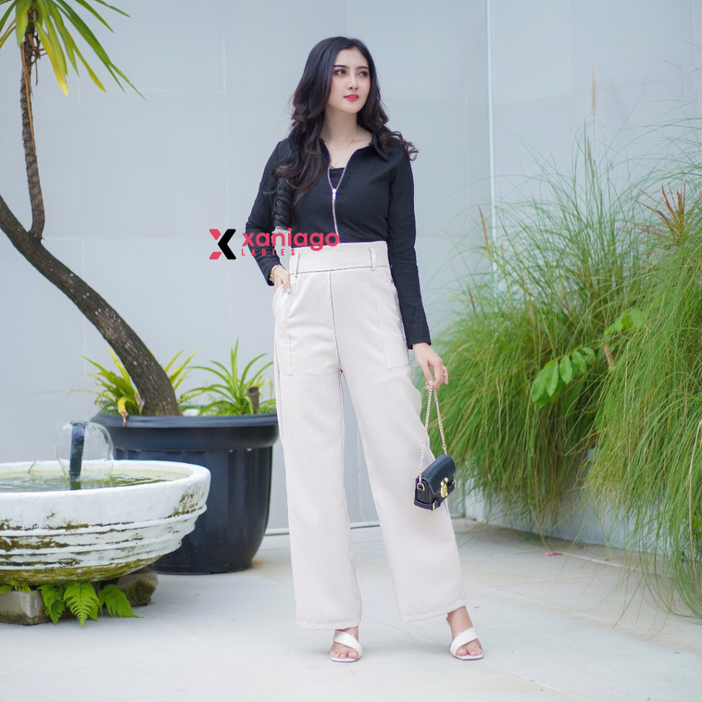 Xaniago Highwaist Pants | Celana Xaniago Highwaist Kulot Wanita Dewasa Panjang