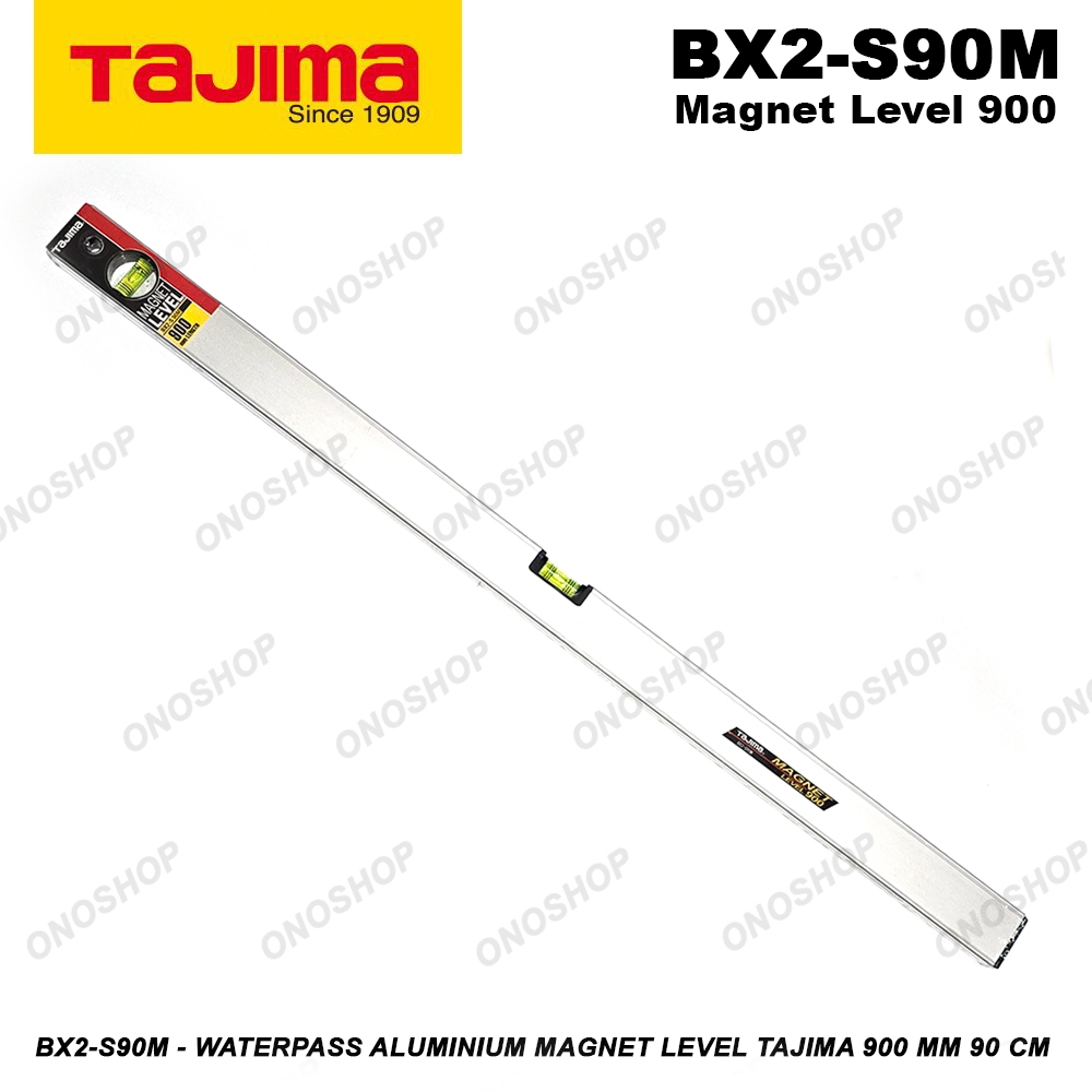BX2-S90M - Waterpass Aluminium Magnet Level Tajima 900 mm 90 cm