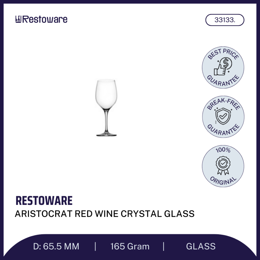 Restoware Gelas Kristal Anggur Putih Aristocrat 408 ml / Aristocrat White Wine Crystal Glass 408 ml