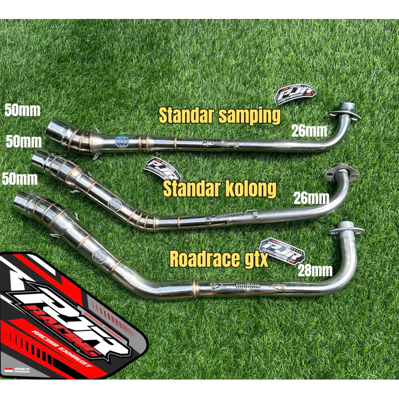 LEHER KNALPOT VEGA ZR, VEGA R, JUPITER Z, CRYPTON, KAZE, SUPRA, KARISMA, BLADE, DLL INLET 50MM