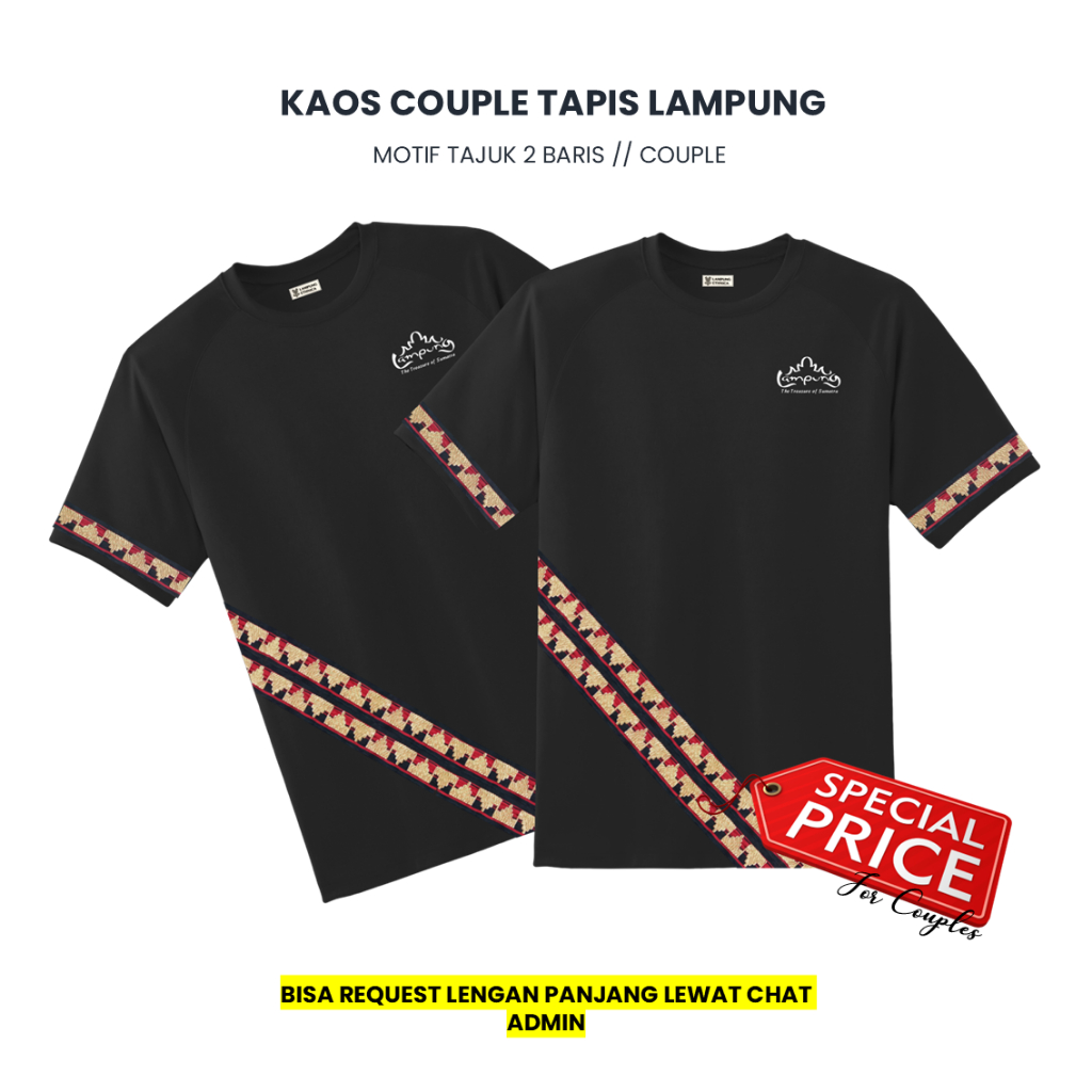 LAMPUNG ETHNICA OFFICIAL - TAPIS LAMPUNG ASLI  -LAMPUNG ETHNIC - COUPLE KAOS TAPIS LAMPUNG