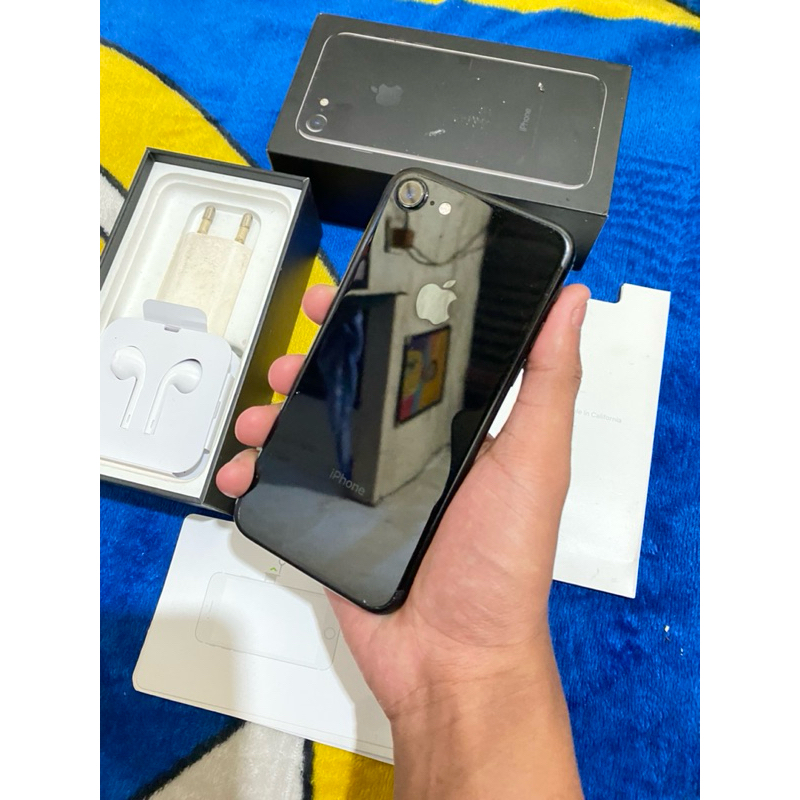 iphone 7 128gb jet black fullset nominus